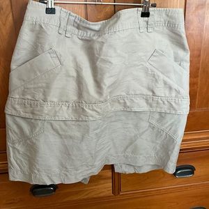 Brunello skirt tan with deepockets and silky bottom